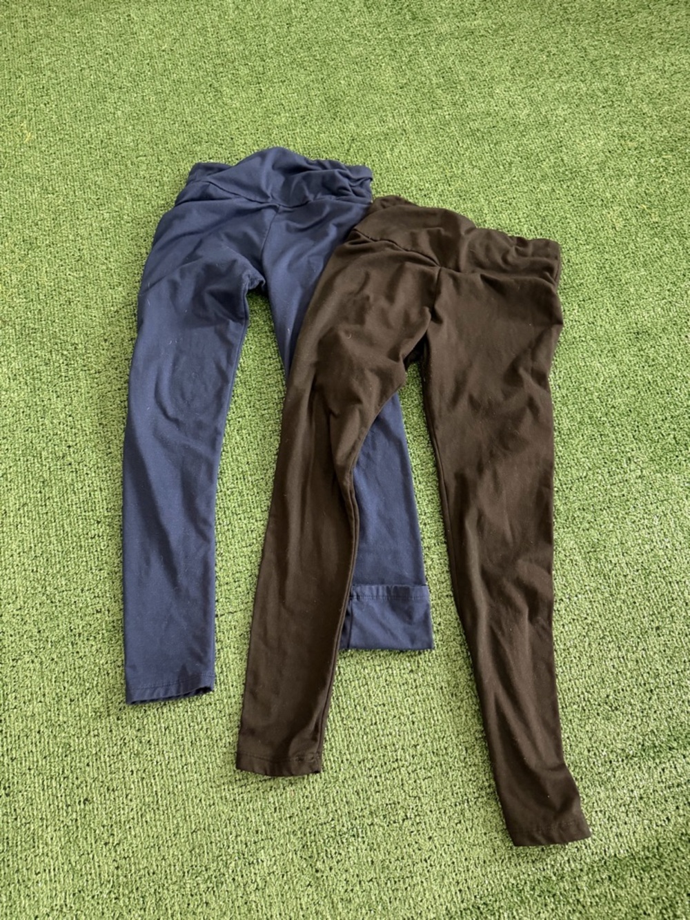 High-Waist Leggings Duo in Navy and Black